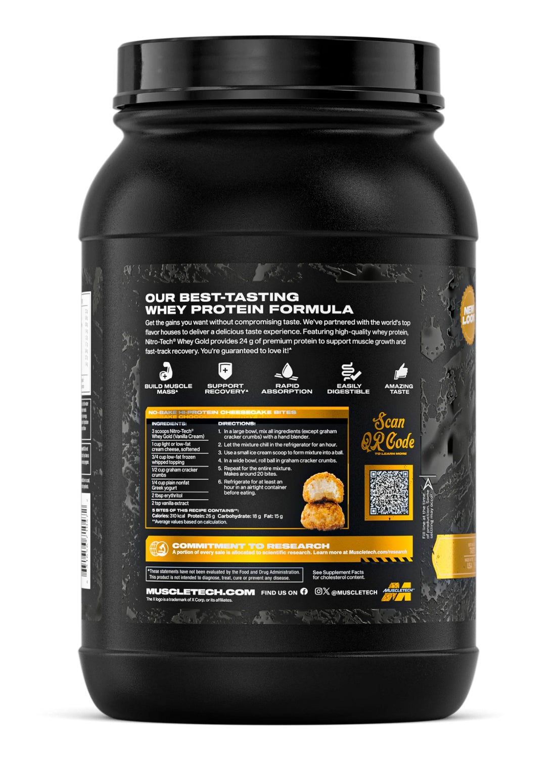 Proteína MuscleTech Nitro-Tech Whey Gold 2 lb Vanilla Cream - posterior exacto 18fdc1fb 7621 437d beae 6c29dcf96410