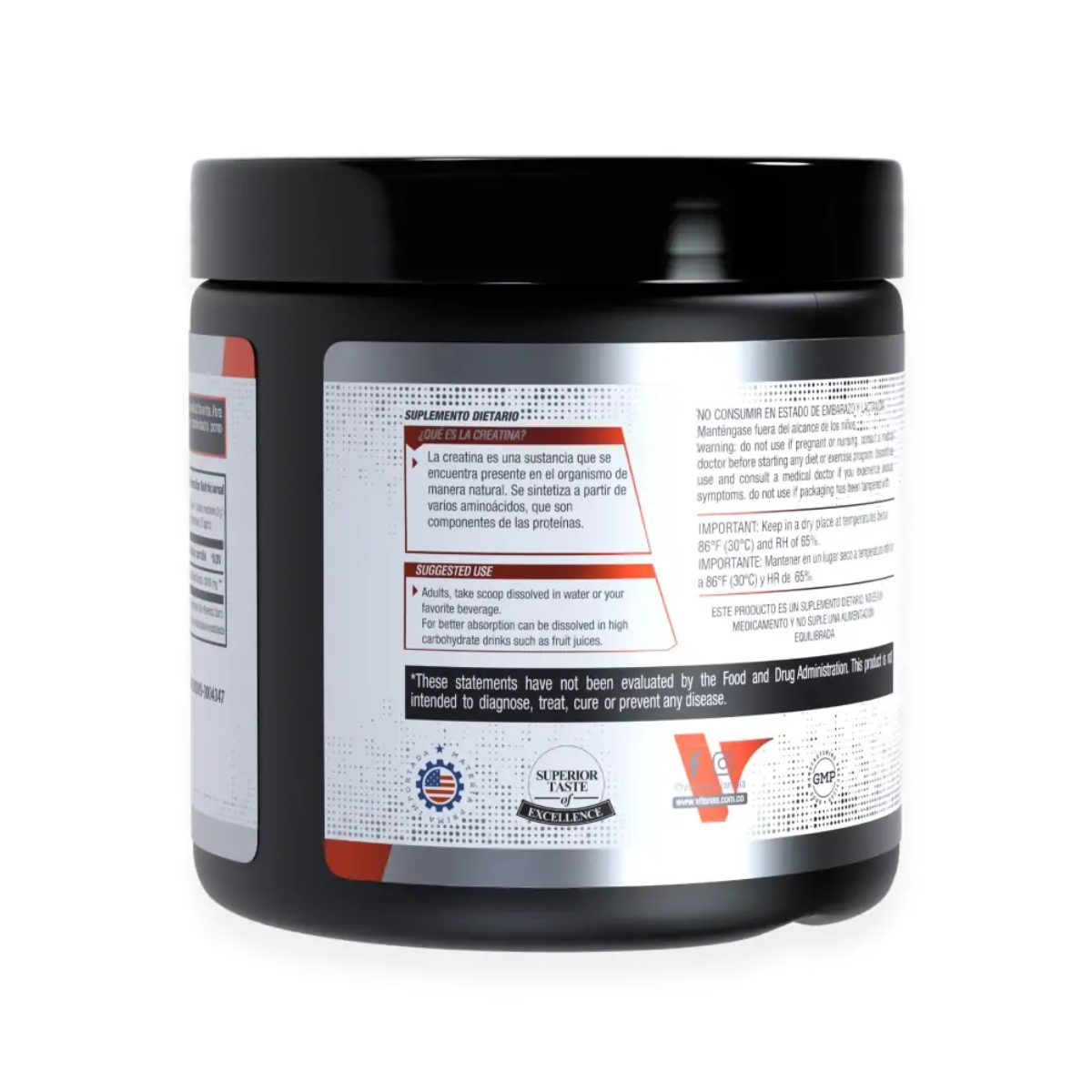 Creatina Vitanas Creatine Time 150 g - lateral info