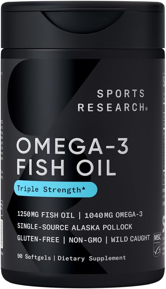 Omega 3 Alaskan Sports Research 1250 mg | 90 cápsulas