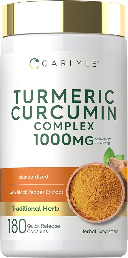 Cúrcuma Carlyle con Pimienta Negra | 180 cápsulas