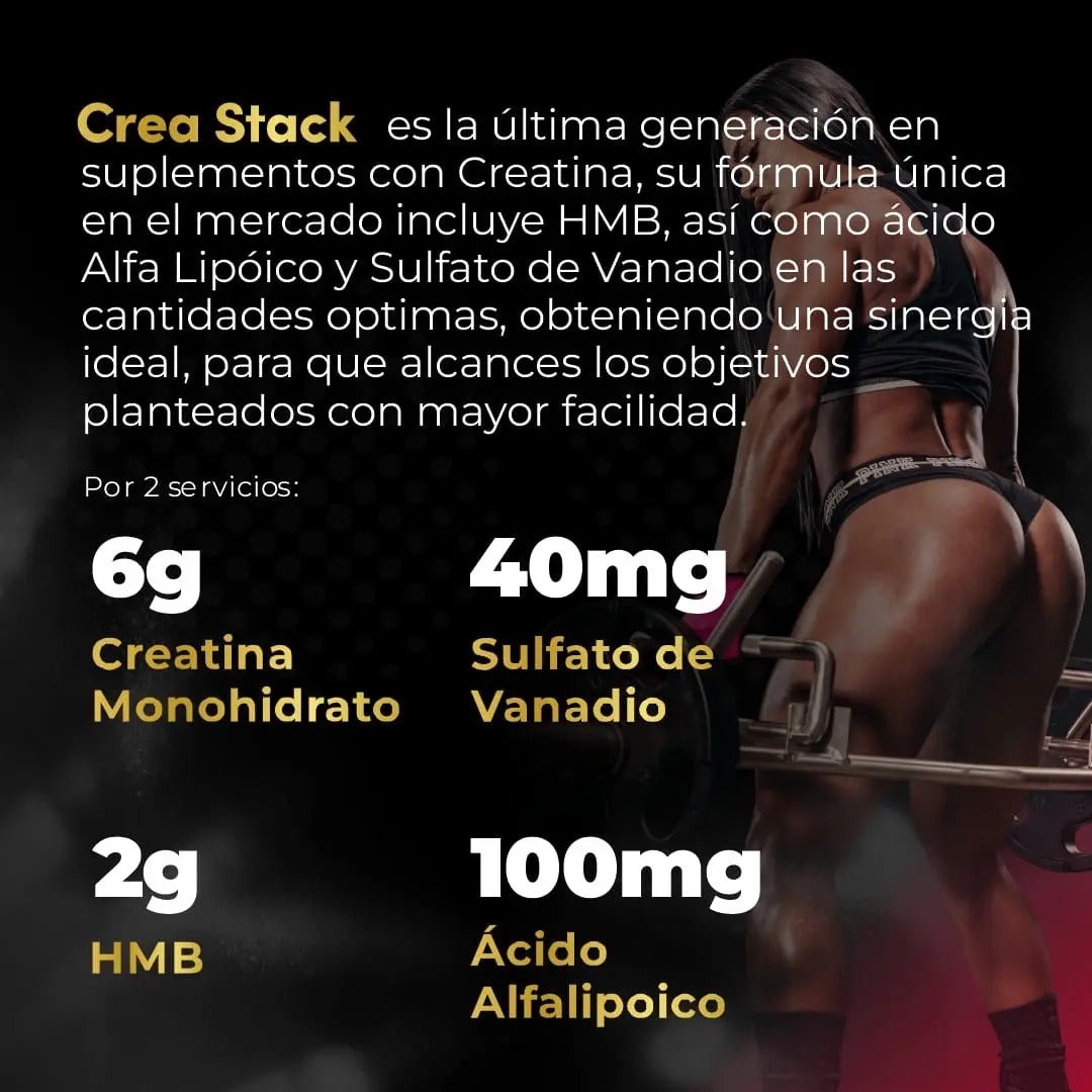 Crea Stack | Creatina con HMB | 60 porciones