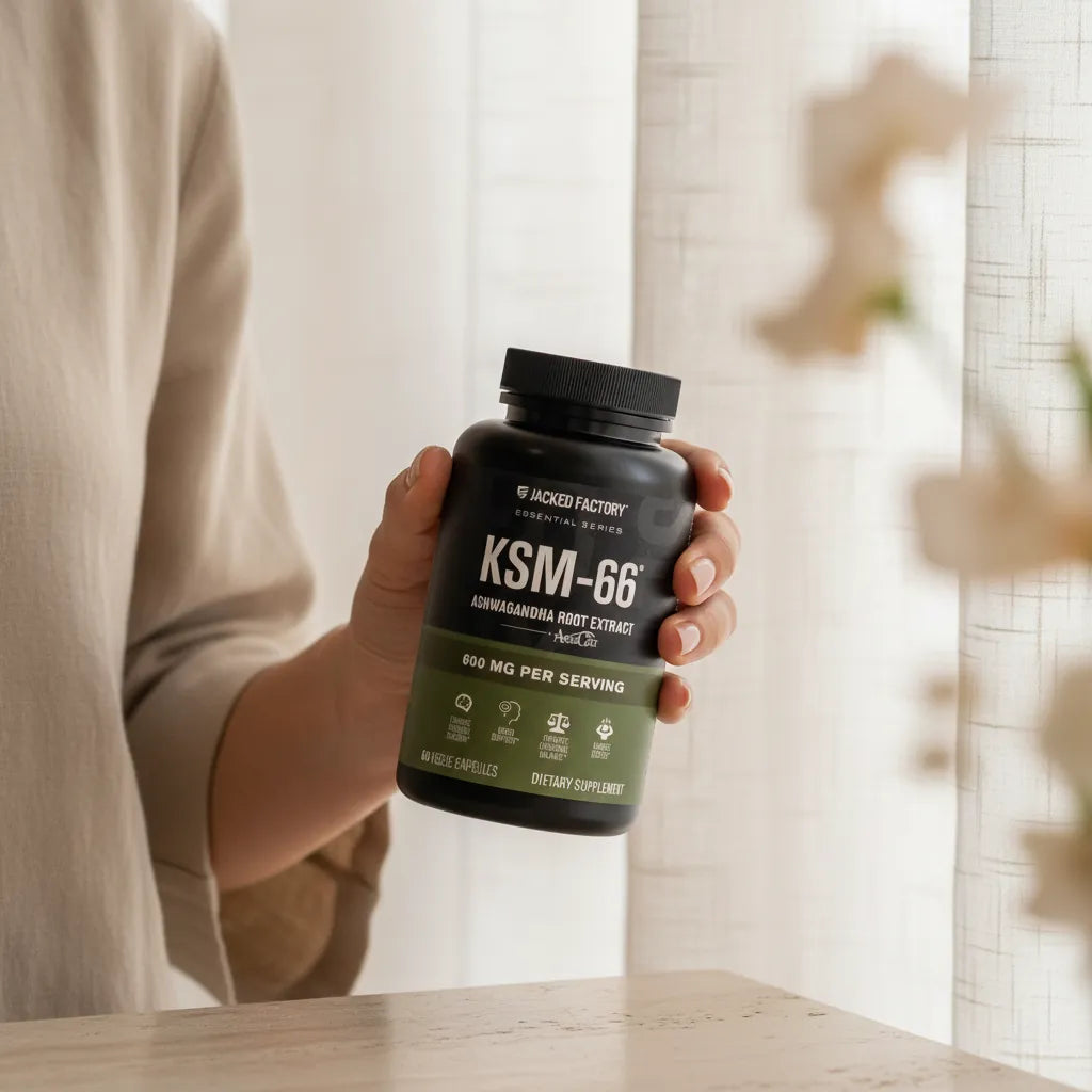 Ashwagandha KSM-66 lifestyle photography