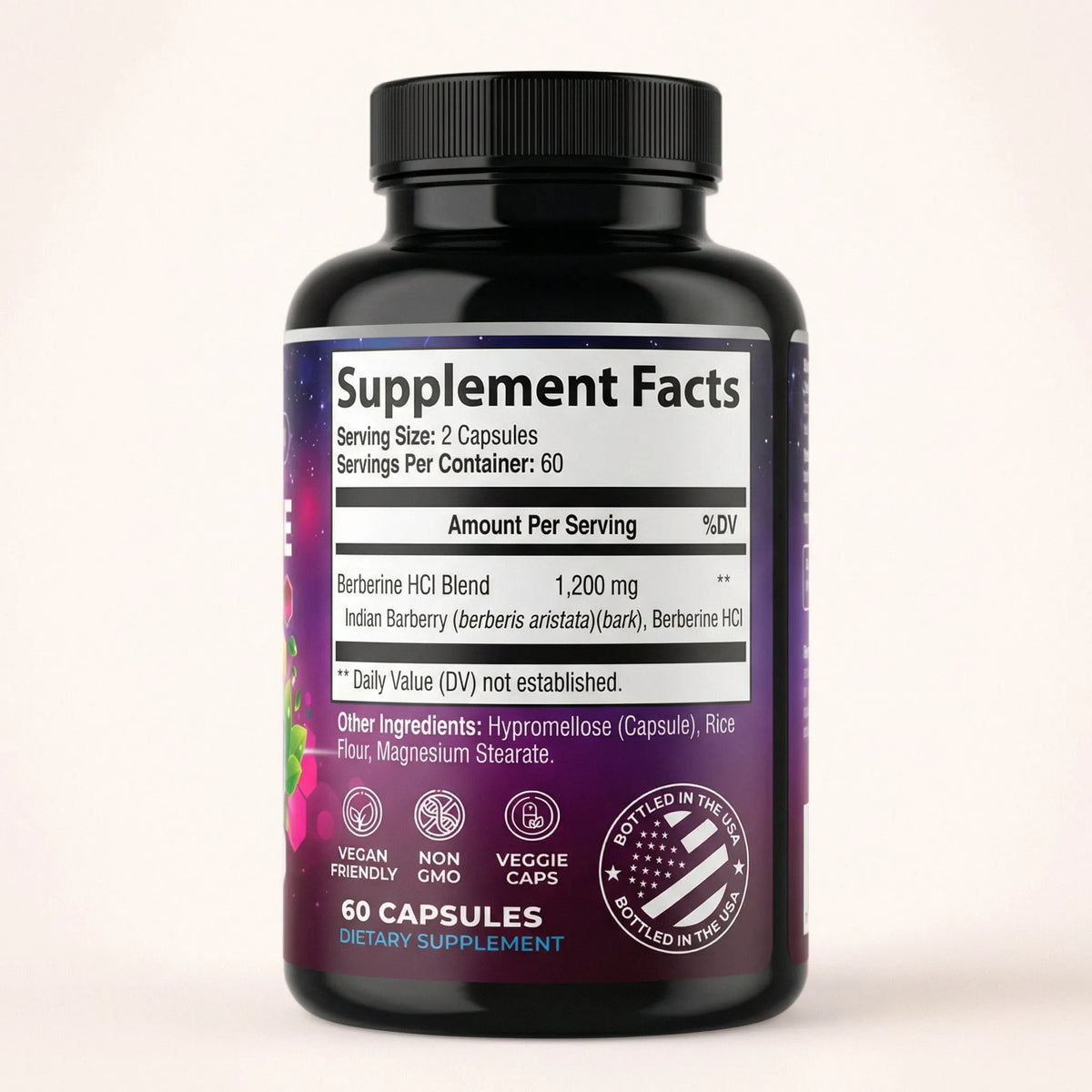 Berberina HCL Nature’s Nutrition | 60 cápsulas