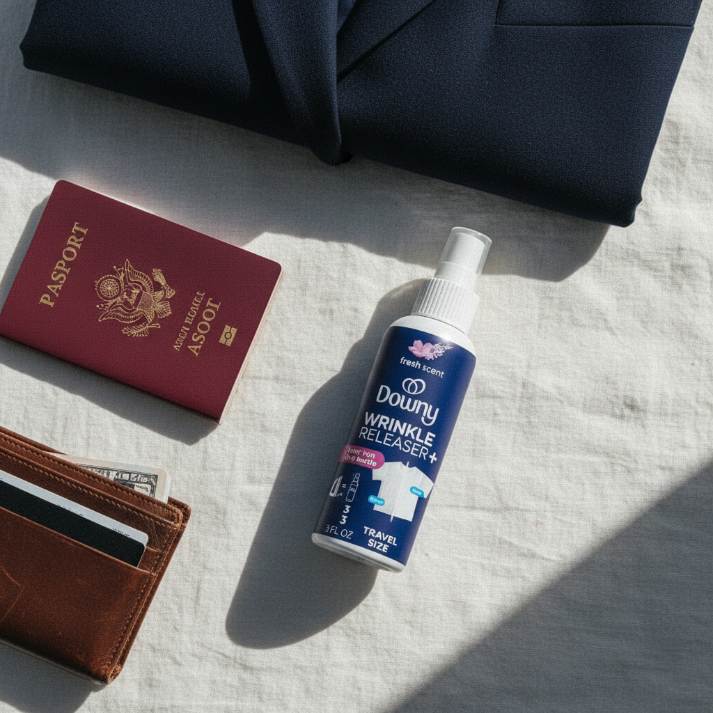 Downy Flat Lay Realista - Travel