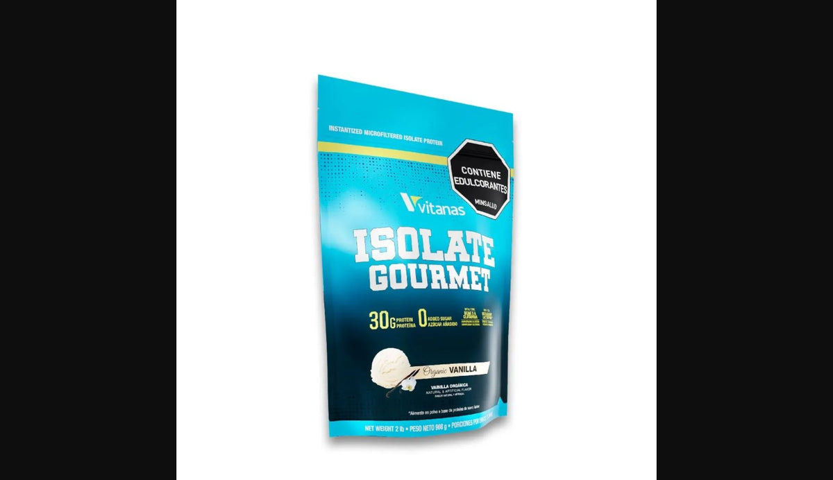 Proteína Isolate Gourmet Vitanas | 2 lb | Vainilla Orgánica
