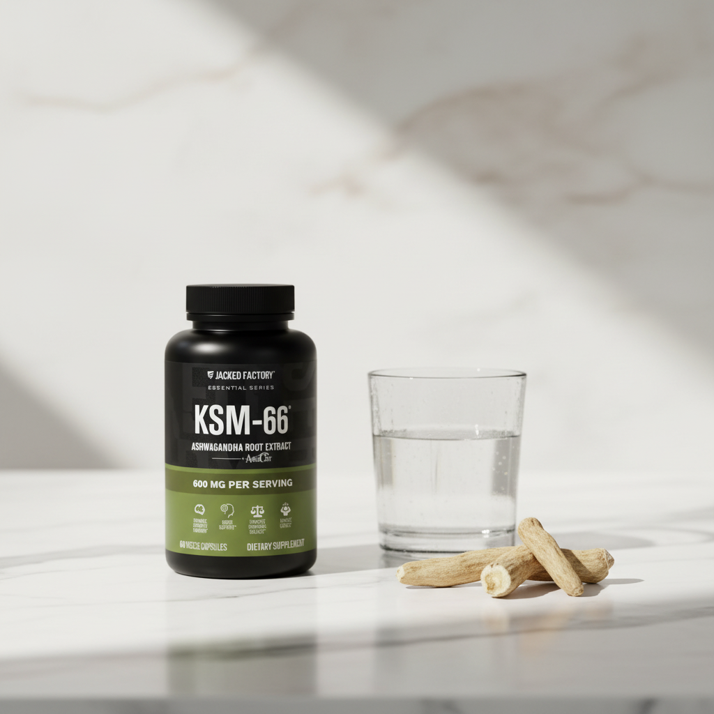 Lifestyle – Producto fiel con mármol y ashwagandha