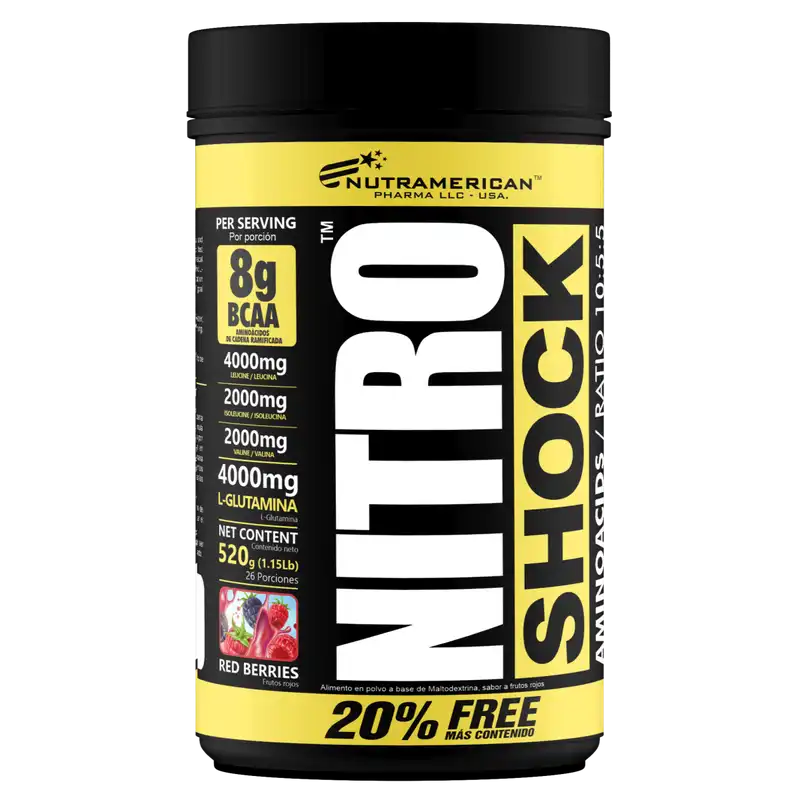 Nitro Shock BCAA + Glutamina | 520 g