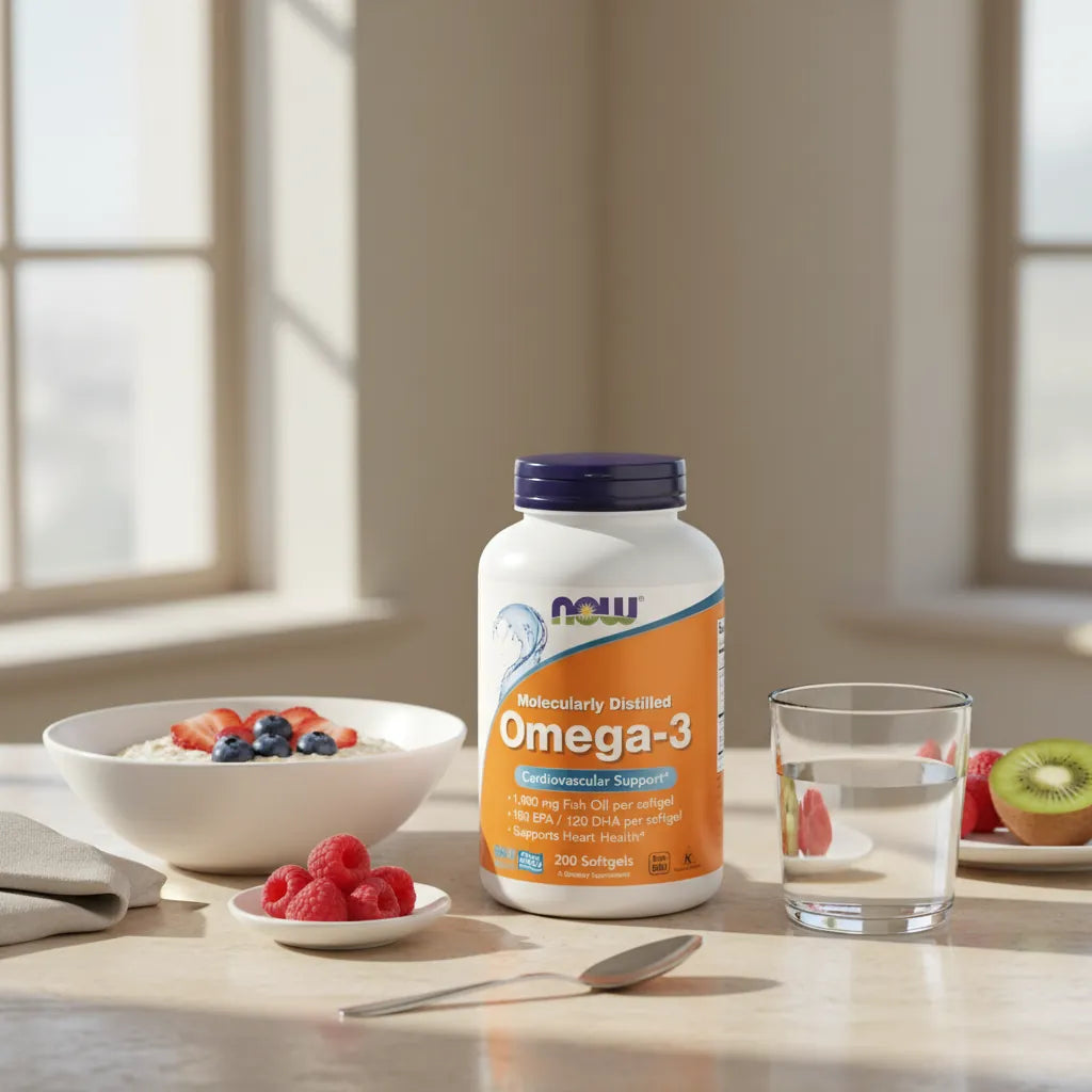Omega-3 NOW Foods 200 Cápsulas - Caso de Uso