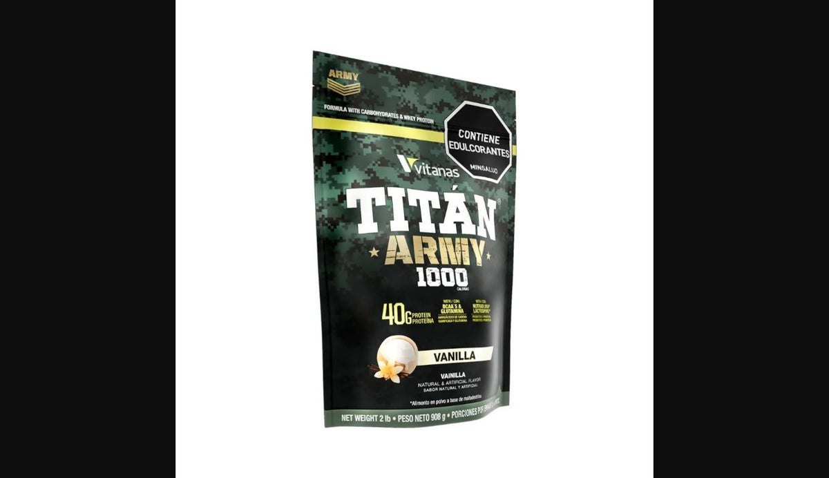 Titan Army Vitanas 2 lb Vainilla | Hipercalórico 908 g
