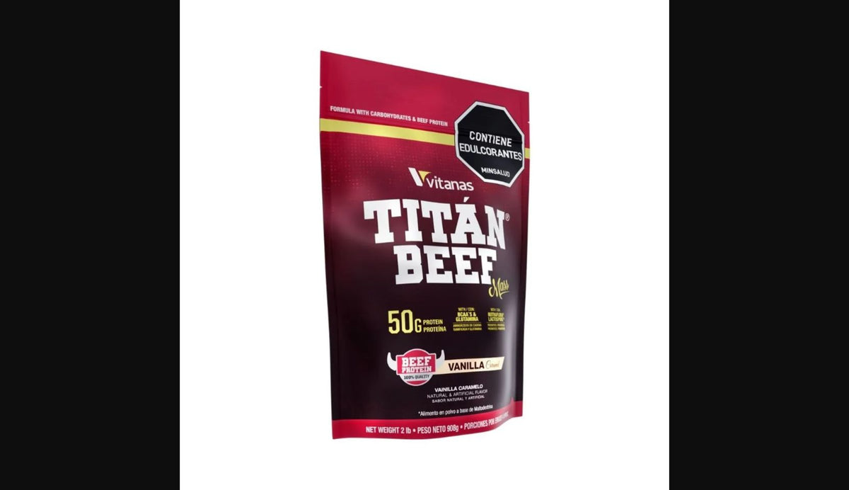 Titan Beef Mass Vitanas | 2 lb | Vainilla Caramelo