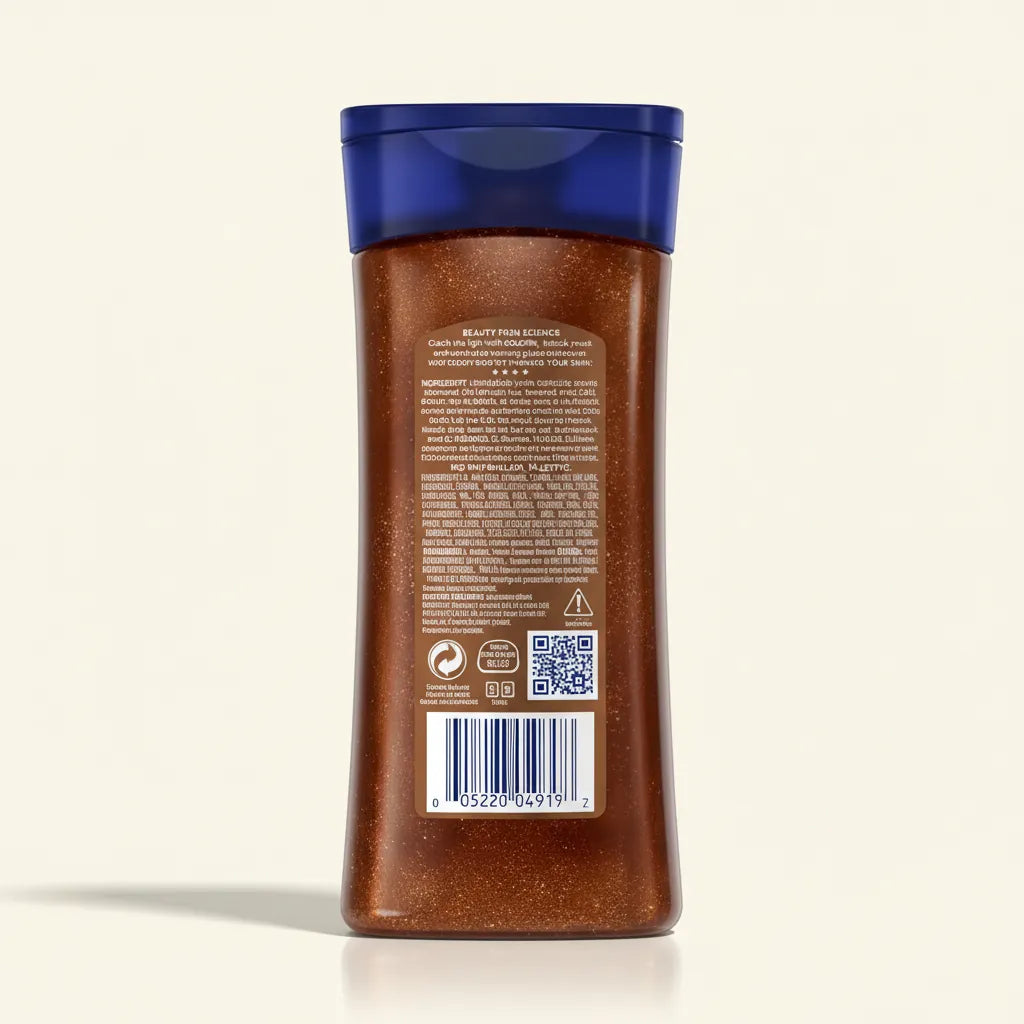 Vaseline Golden Hour Glow Back View Packshot