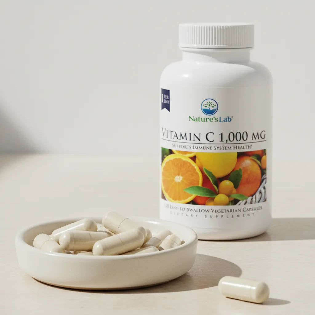 Nature's Lab Vitamin C Capsules Detail