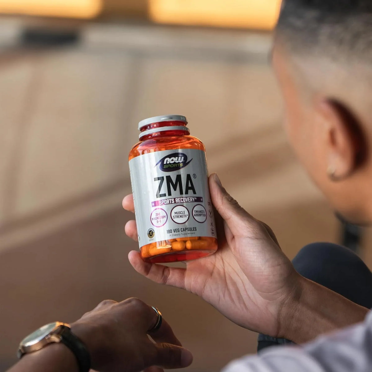 ZMA NOW Sports | 180 cápsulas | Zinc, magnesio y B6